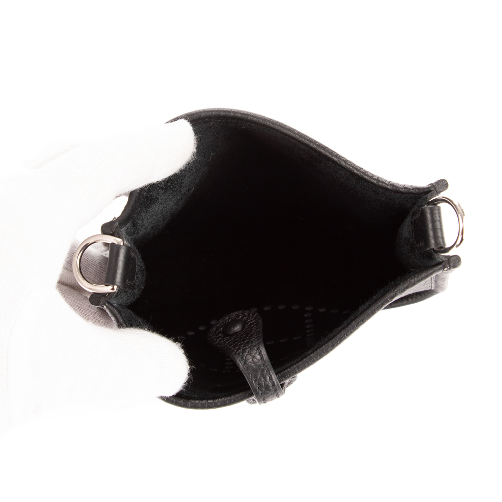 Hermes Evelyne 16 in Noir Taurillon Clemence Leather - Picture 7 of 8